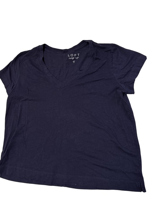 LOFT Tops - LOFT Navy V-Neck Short Sleeve Tee — Classic Basic